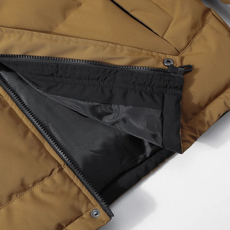 Parka Da Uomo Antivento Ispessito Da Outdoor Con Cappuccio Abbigliamento Invernale Casual Comfort