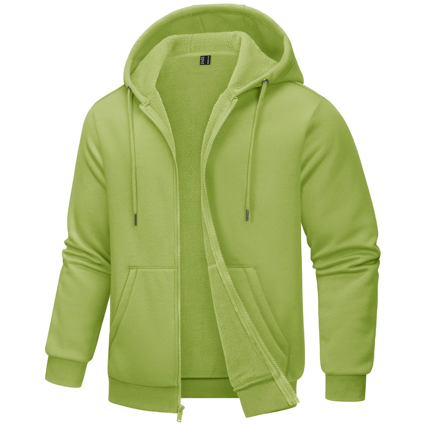 Tacvasen Felpa Con Cappuccio Uomo In Pile Con Tasche Grandi Con Zip Intera Casual Sportivo Per Running Escursionismo