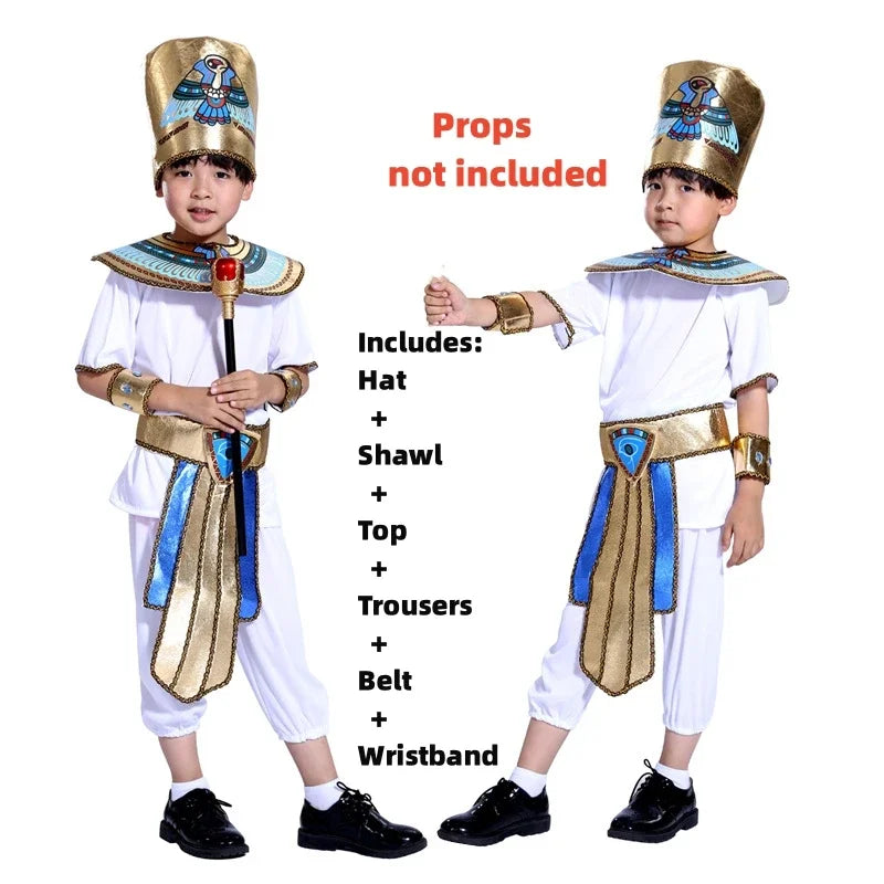 Costume Bambini Re Regina Vestiti Principe Principessa Unisex Per Ragazzi E Ragazze Carnevale Festa