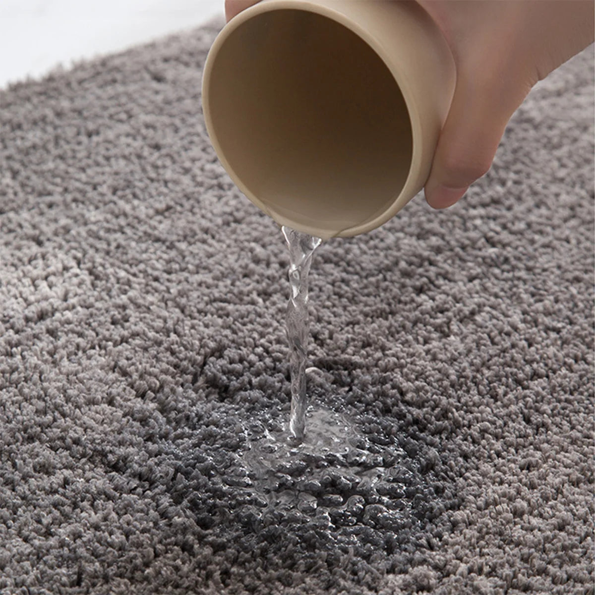 Tappetino Da Bagno Assorbente Per Capelli Lunghi Antiscivolo In Polyester Per Ingresso Doccia E Pulizia Piedi