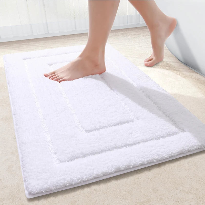 Homaxy Tappetino Da Bagno In Velluto A Doppio Telaio Antiscivolo Per Interni Assorbe Acqua E Trappola Sporco Comodo