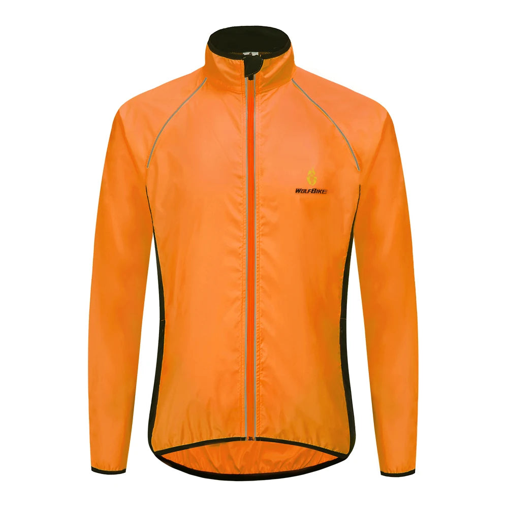 Giacca Da Ciclismo Uomo WOSAWE Antivento Impermeabile Riflettente Manica Lunga Gilet Senza Maniche Maglia Da Bici