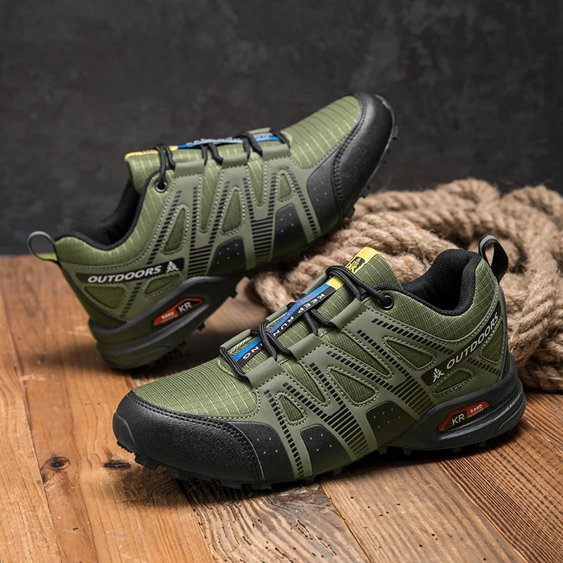 Scarpe Trekking Impermeabili da Uomo Taglia Fino a 48 Escursionismo Alpinismo Campeggio Sneakers da Bici Tattiche