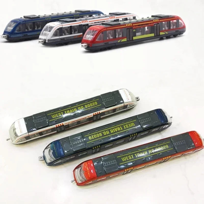 Set Treni Giocattolo Locomotiva Ad Alta Velocità Motore Pressofuso Modello Auto Scorrevole Per Bambini