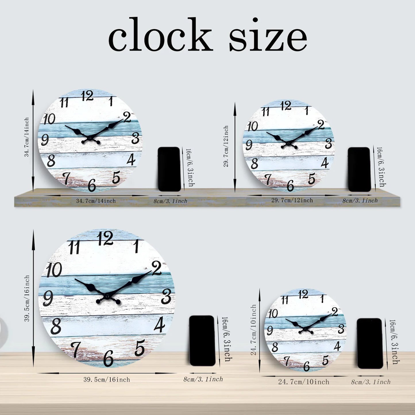 Orologio Da Parete In Legno Con Motivo Bordo Retrò Per Soggiorno Camera Da Letto Cucina Orologio Al Quarzo Silenzioso Regalo 10 Pollici