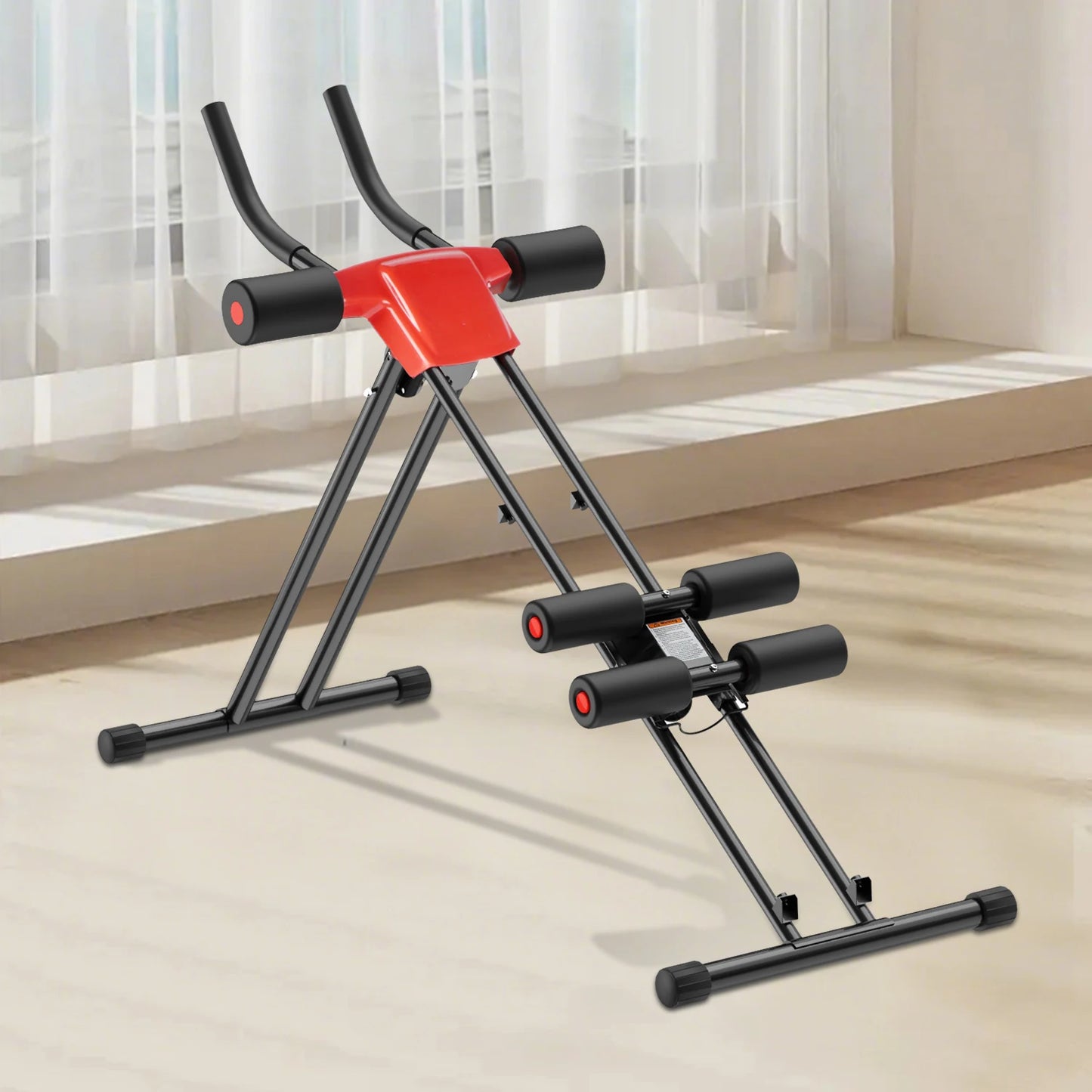 Allenatore Addominale Compatto HGTUGO a 5 Livelli Regolabili Antiscivolo Ergonomico per Allenamento a Casa