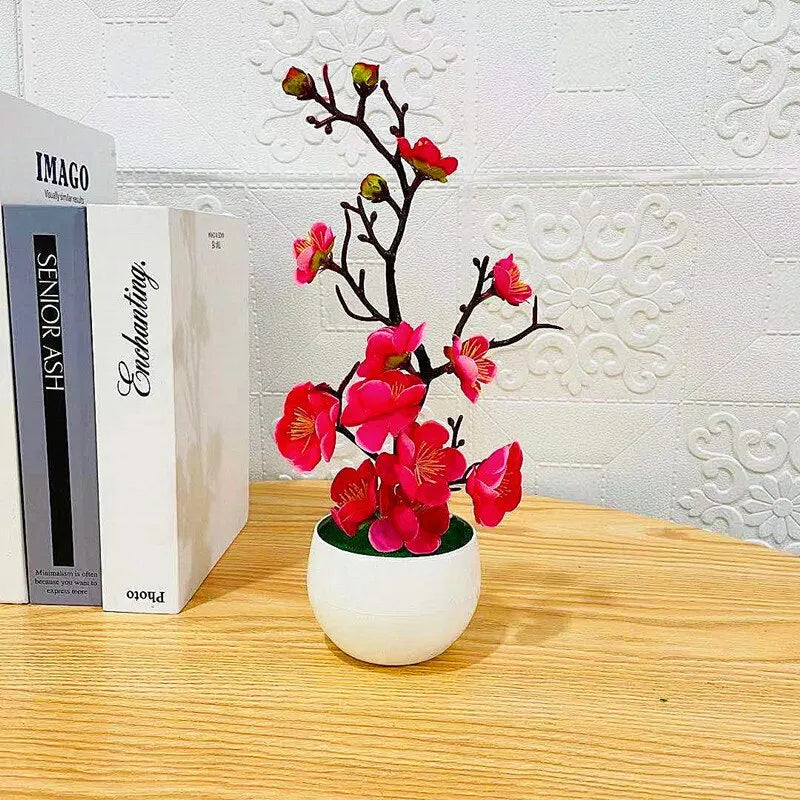 Piante Artificiali Bonsai Piccolo Albero In Vaso Simulazione Decorazione Casa Tavolo Fiori Finti Giardino Hotel