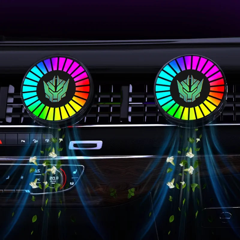 Luci ritmiche musicali Deodorante per ambienti Led Atmosfera per auto Controllo del suono Ritmo vocale Lampada pickup ambientale per auto Decorazione creativa