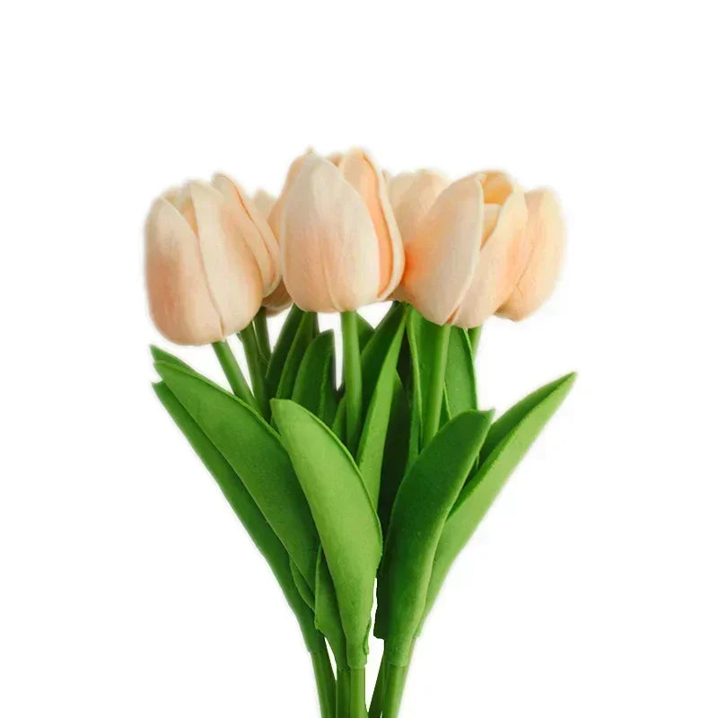 10 pezzi di fiori artificiali di tulipano, bouquet al tocco reale, fiori finti, decorazione per forniture di nozze, decorazioni per la casa, fiori di San Valentino