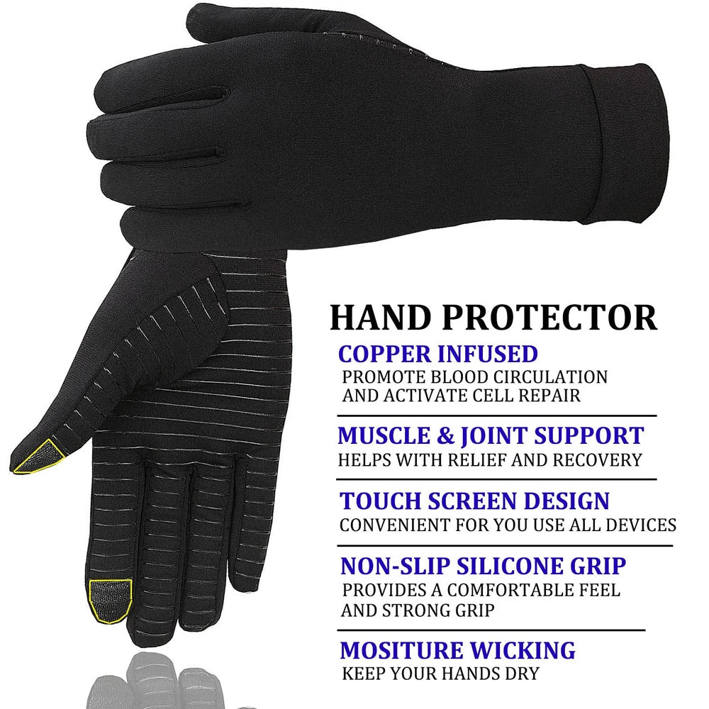 Guanti Da Artrite In Rame Per Dolore Alle Mani Osteoartrite Reumatoide Gonfiore E Tunnel Carpale Unisex