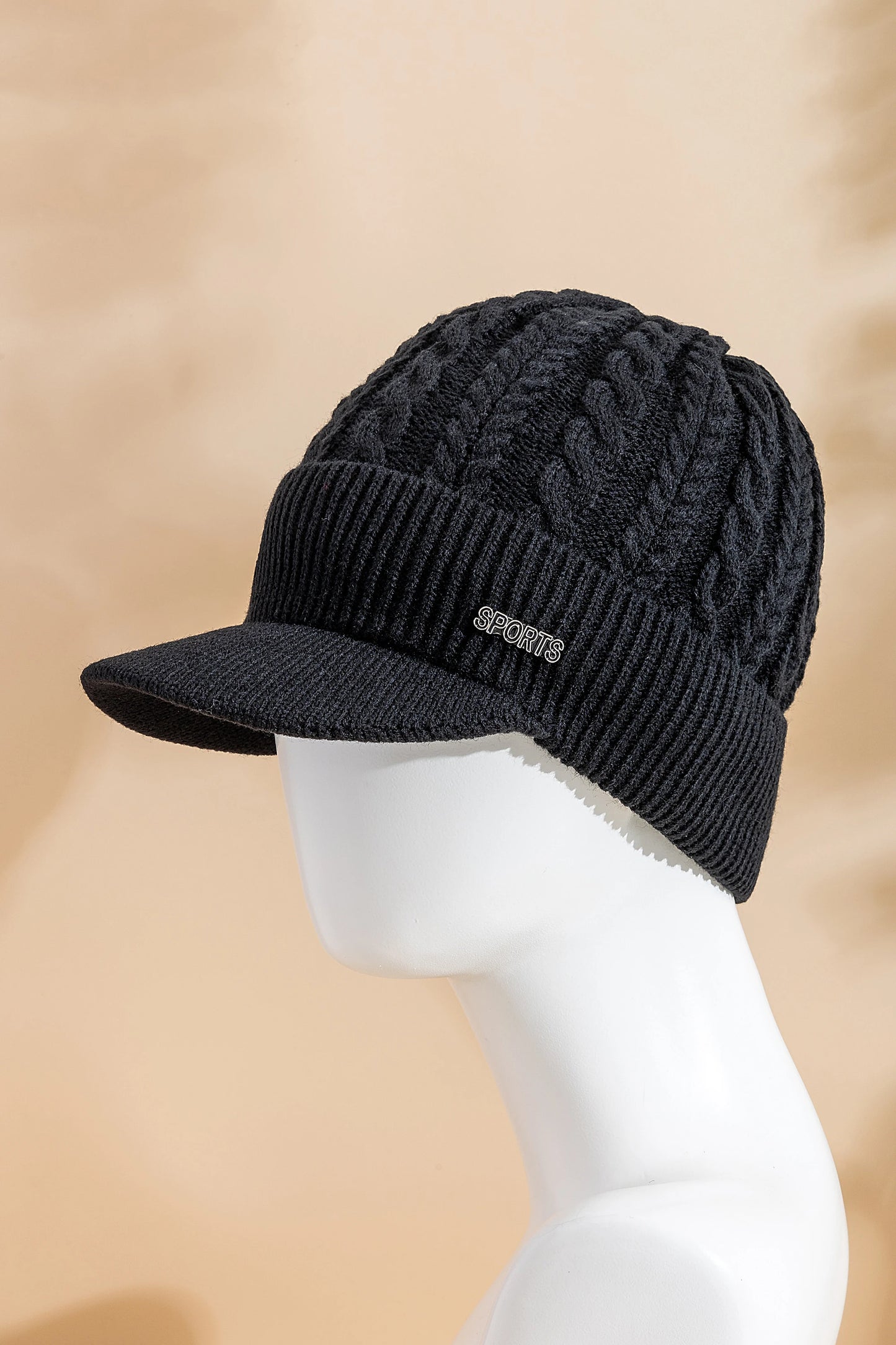 Cappello Invernale Unisex Caldo Con Bordo Foderato In Pelliccia Sportivo Per Uomo Donna Lavorato A Maglia All Aperto