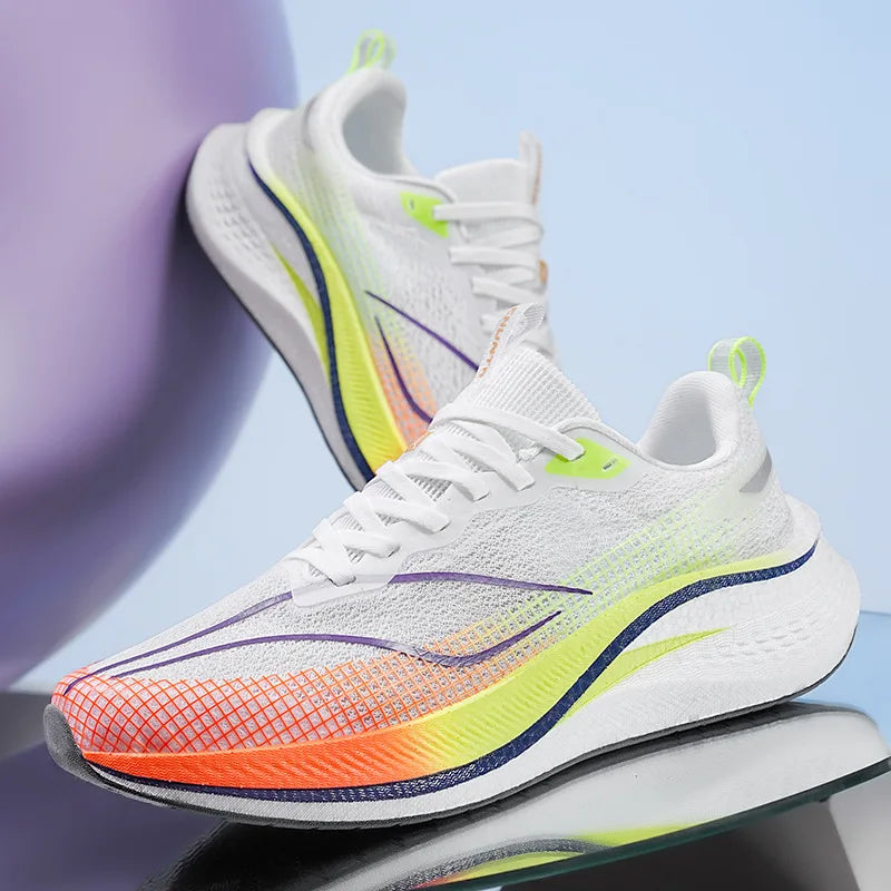 Scarpe Da Corsa Ultra Leggere E Traspiranti Con Piastra In Carbonio Per Uomo E Donna Da Competizione Comode Elastiche