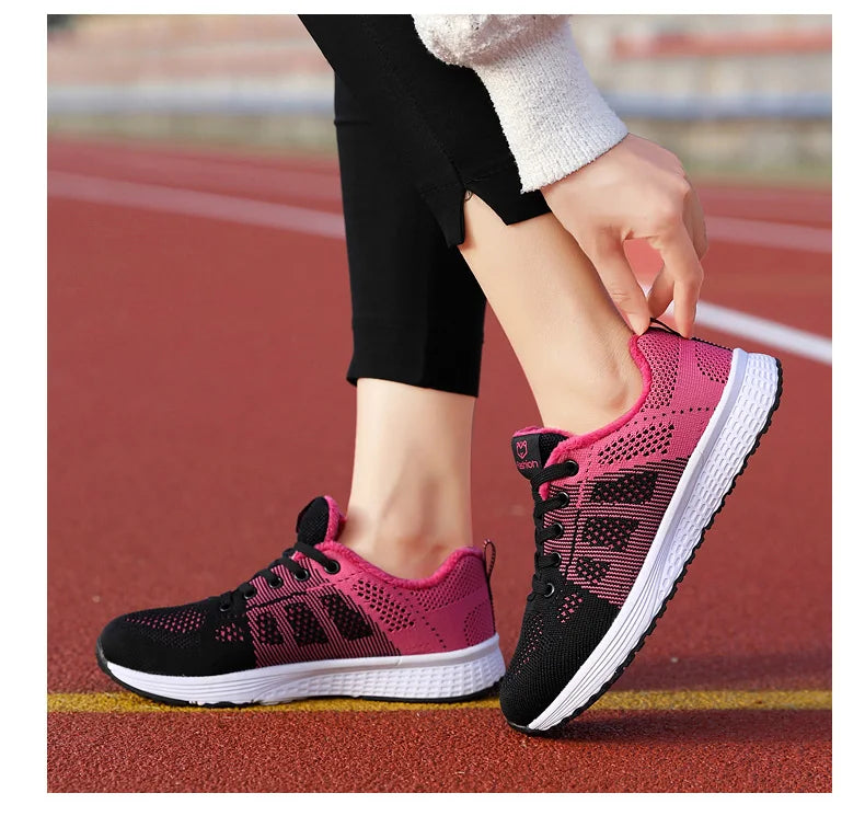 Scarpe sportive da donna Sneakers con plateau alla moda Scarpe basse da donna primavera estate Scarpe da corsa per donna Scarpe casual Mesh Jogging Tennis