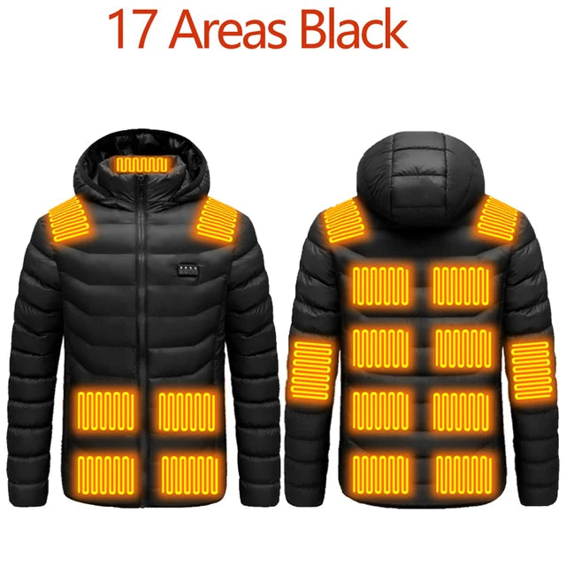 11 aree di riscaldamento giacca riscaldata uomo donna inverno Outdoor campeggio abbigliamento sportivo cappotto riscaldato cappotto termico in grafene giacca riscaldante USB
