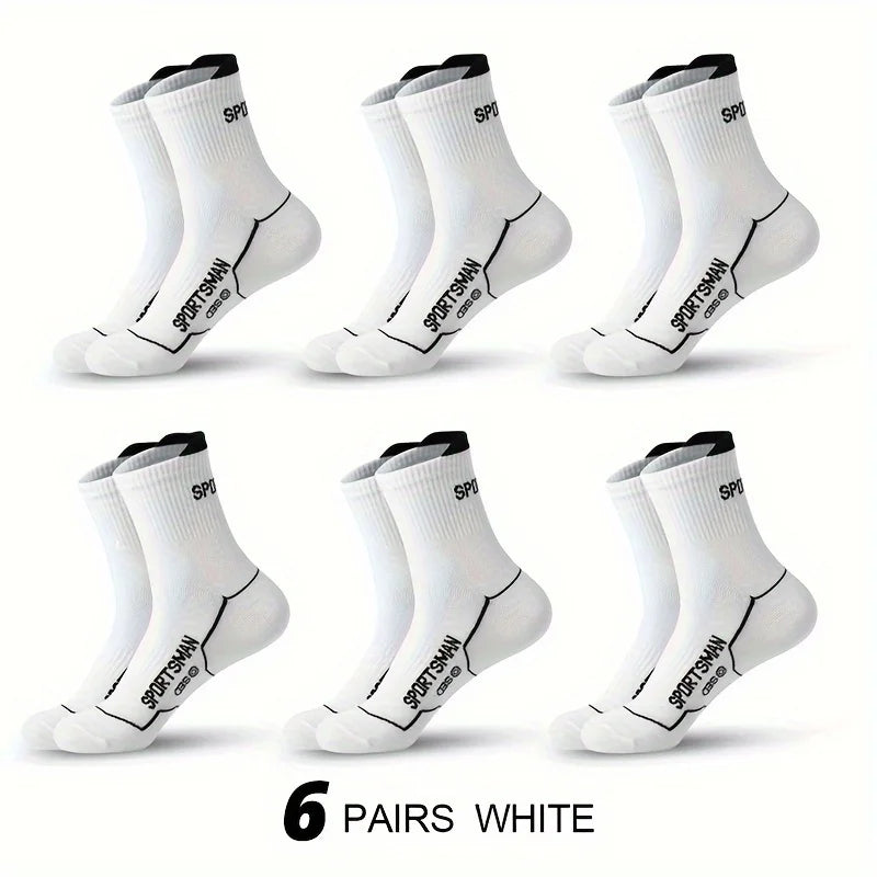 Calzini Corti Da Uomo Per Basket E Corsa Con Rete Traspirante Assorbenti Odori Pack 6 Paia