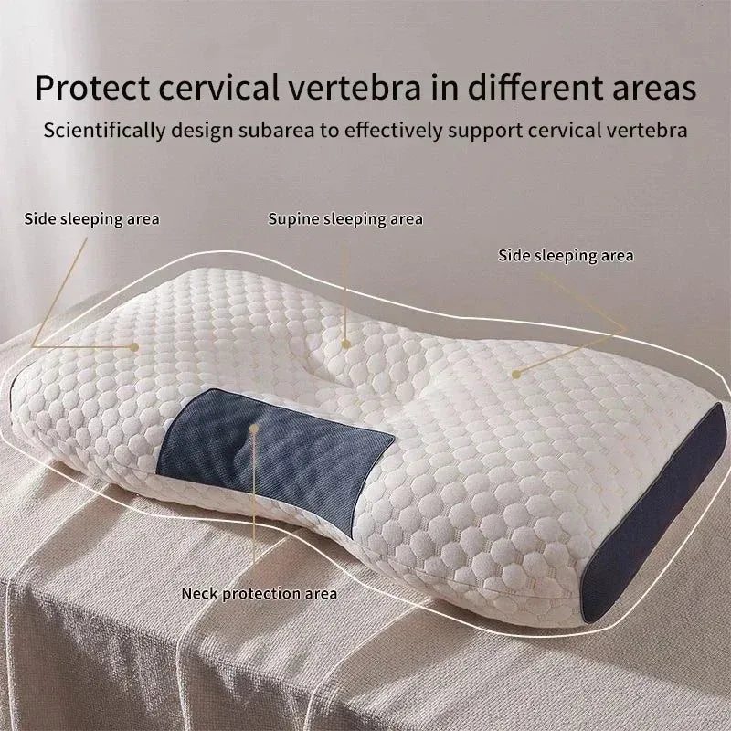 Cuscino In Cotone Lavorato A Maglia Protezione Cervicale Ausilio Al Sonno Nucleo Del Cuscino Dormitorio Adulti
