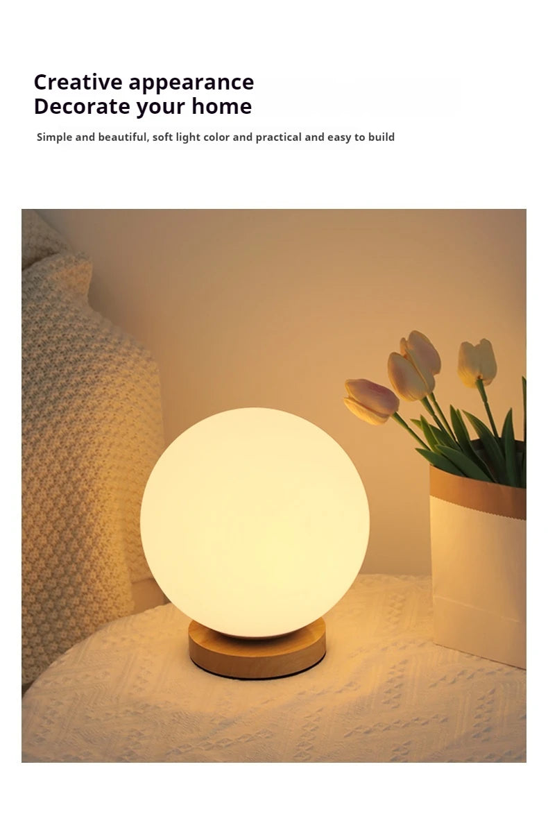Lampada Da Notte LED Che Cambia Colore RGB Ricaricabile USB Per Comodino Tavolo Soggiorno Camera Da Letto Ufficio