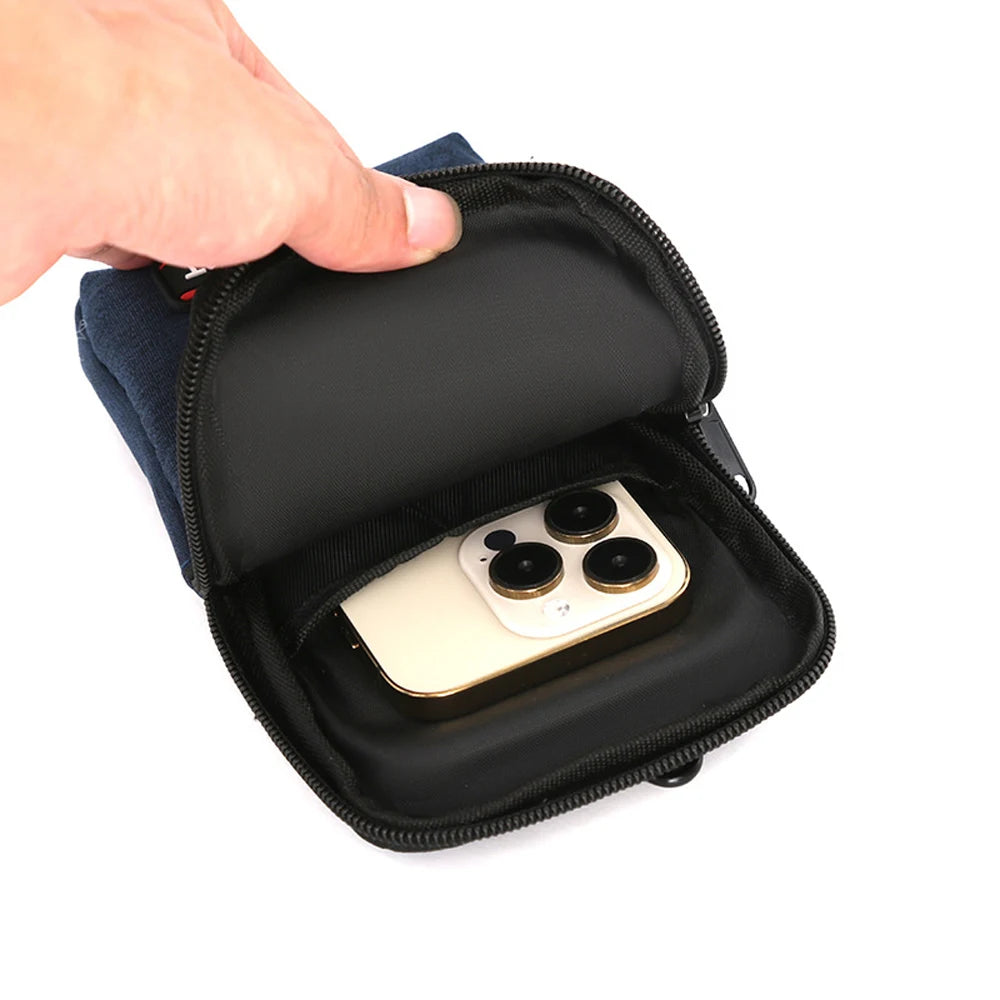 Custodia Per Cellulare Marsupio Multifunzione Da Uomo Outdoor Borsa Piccola Tracolla Portamonete