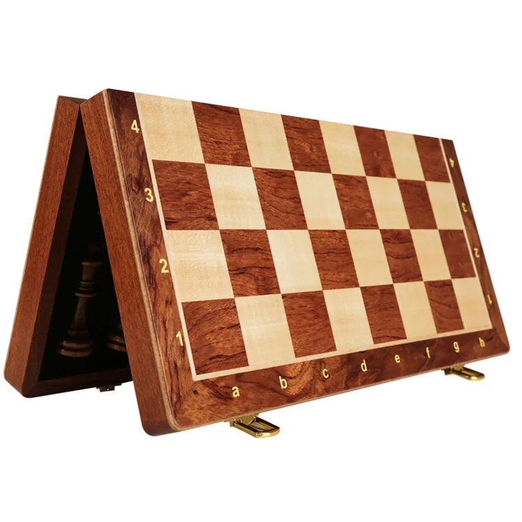 Set Scacchi Pieghevole In Legno Qualita Tradizionale E Classico Scacchiera Gioco Da Tavolo Massiccio Lavorati A Mano