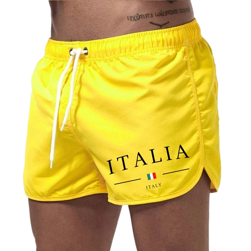 Pantaloncini Da Spiaggia Estivi Da Uomo Stampati Ad Asciugatura Rapida Per Surf Nuoto Jogging E Sport All'Aperto