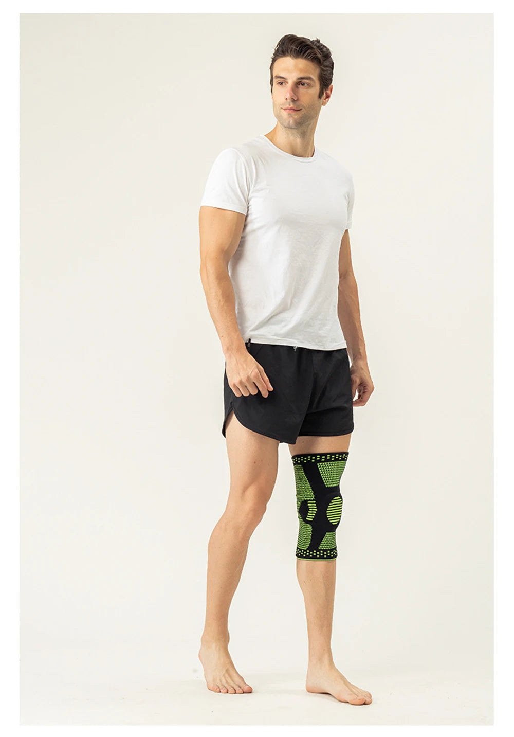 Ginocchiera Protezione Rotula In Silicone Per Atleti Sportivi Compressione Supporto Per Basket