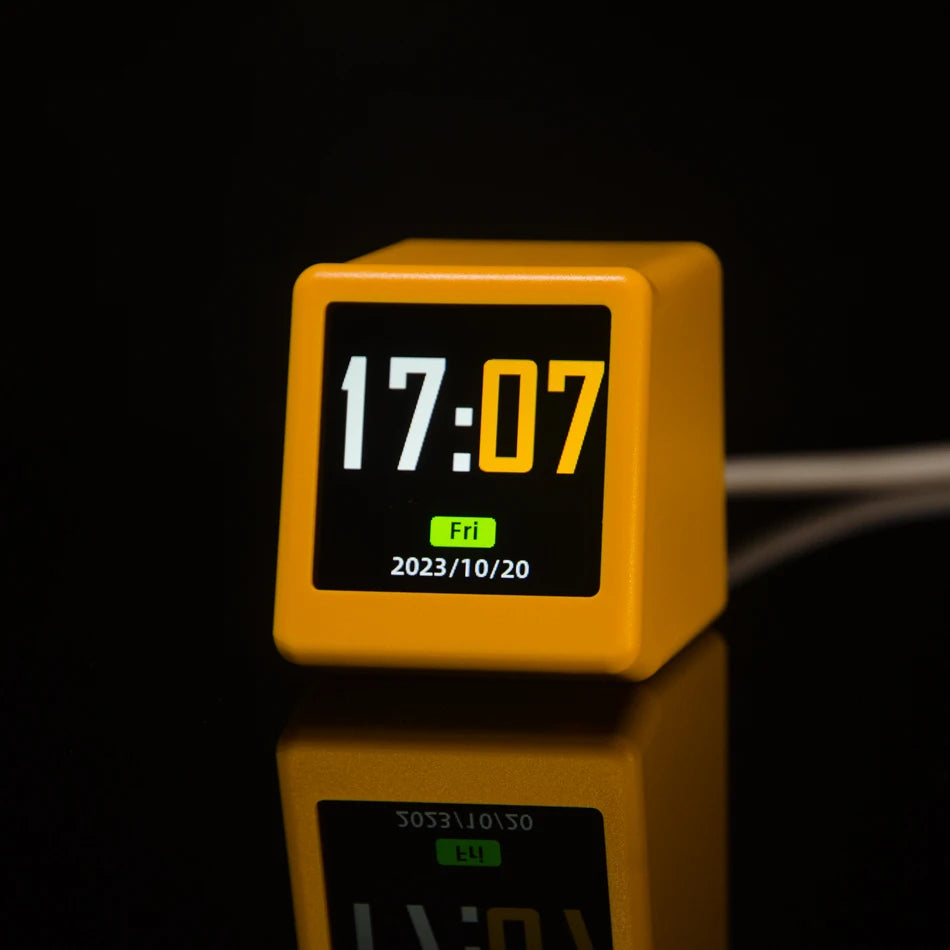 Stazione Meteo WiFi GeekMagic Ultra Smart Con Orologio Da Comodino Album E Animazioni GIF Decorazione Da Scrivania