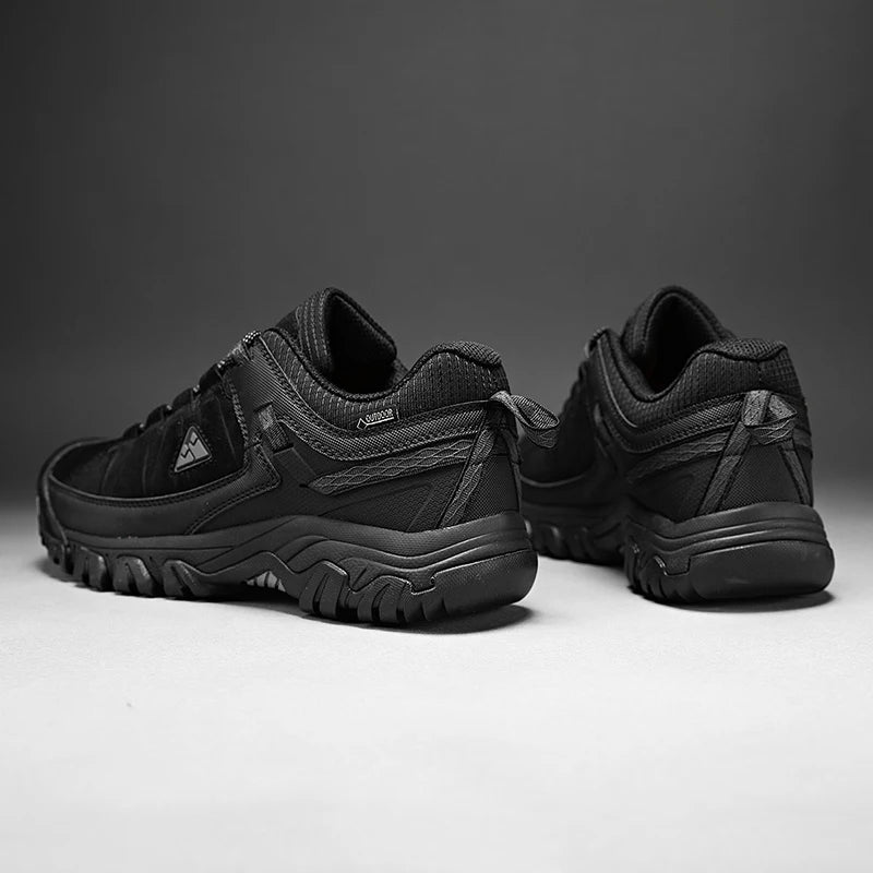 HikeUp Scarpe Da Trekking Per Uomini In Pelle Durevoli Alta Qualita Scarpe Da Arrampicata All Aperto Con Suola In Gomma