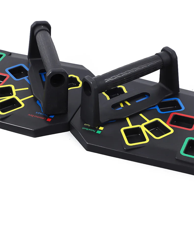 Set Di Tavole Push Up Multifunzionali Portatili Con Manici Per Allenamento Petto Addome Braccia Schiena Fitness