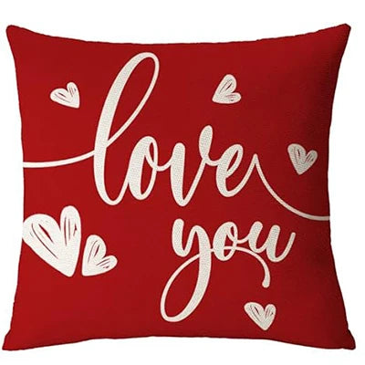 Federa Per Cuscino San Valentino Rosso Cuore Abbraccio Amore Per Divano Per Casa
