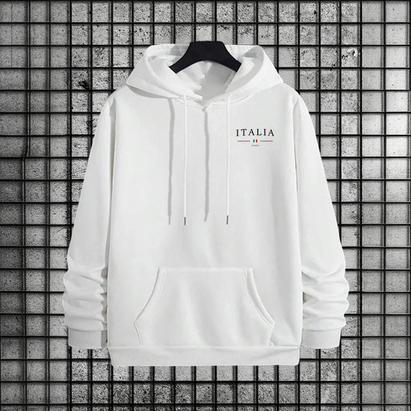 Tuta Da Uomo Di Qualità Con Cappuccio Monopezzo Felpe Con Stampa Streetwear Autunno Inverno Pantaloni