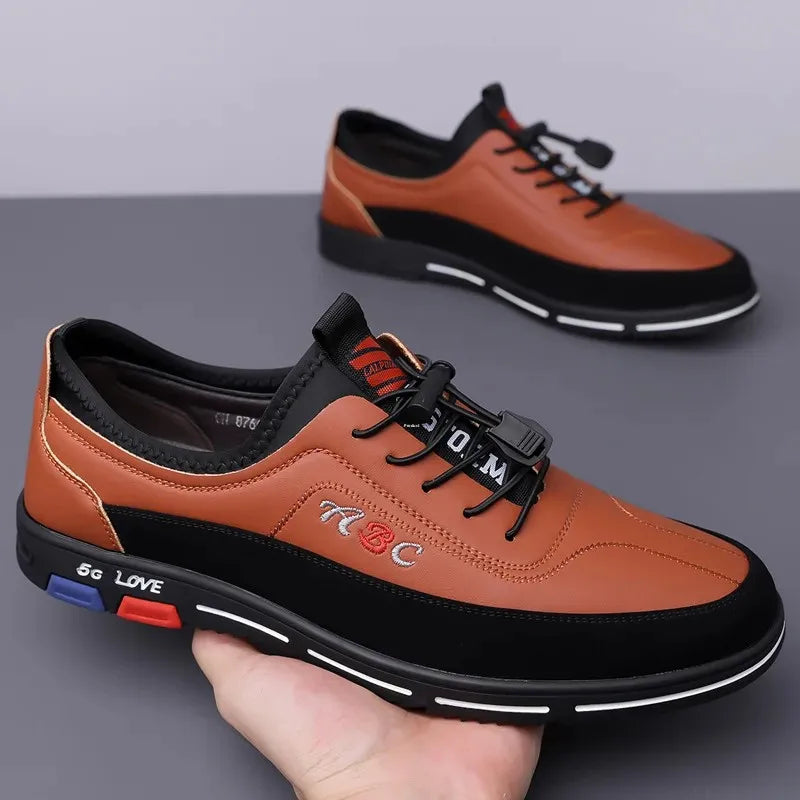Scarpe Da Uomo Extra Large In Pelle Con Fondo Morbido Primavera Autunno Nuovo Stile 46 47 48 Suola In Gomma Impermeabile