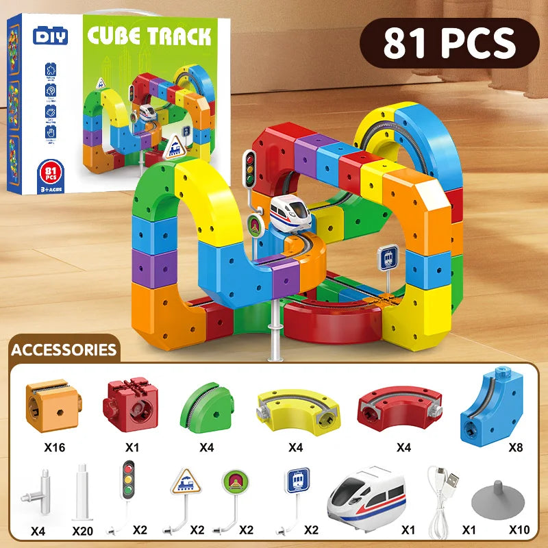 Treno Magico DIY Educativo Per Bambini Forme Multiple