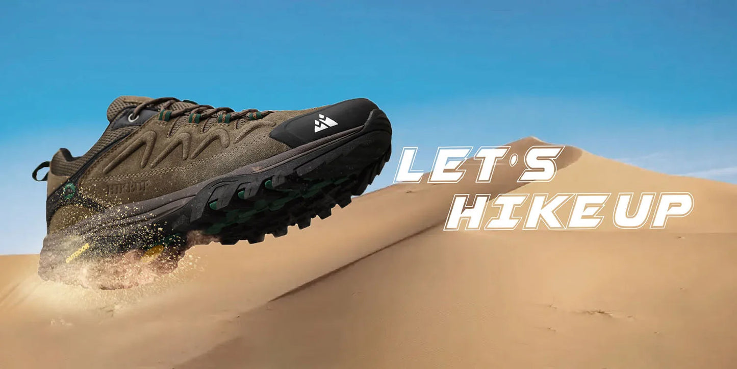 Hikeup Scarpe Da Uomo In Pelle Impermeabili Da Lavoro Invernali Antiscivolo Lusso Moda Stivali Da Uomo