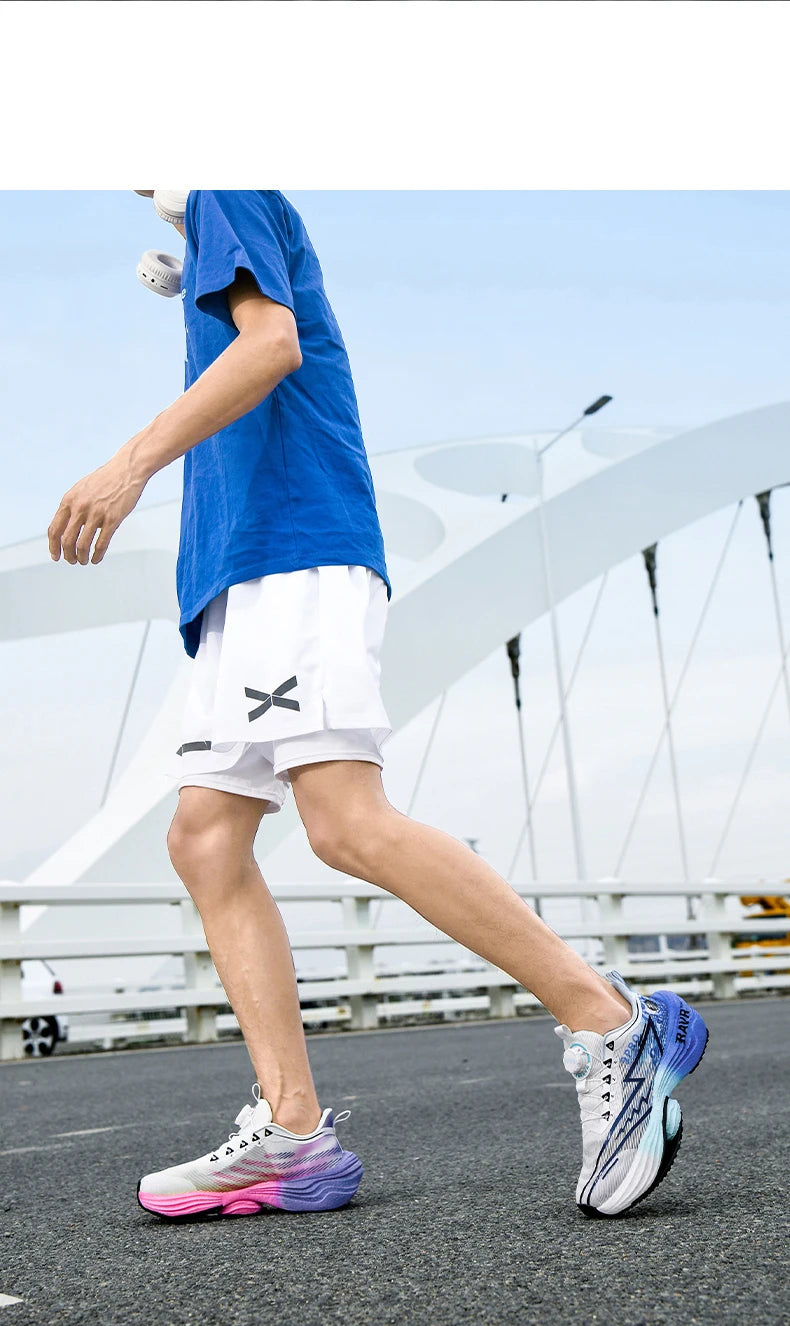 Letcomfit Scarpe Da Corsa Uomo 2025 Ammortizzazione Piastra Carbonio Scarpe Da Ginnastica Maratona Leggere Antiscivolo