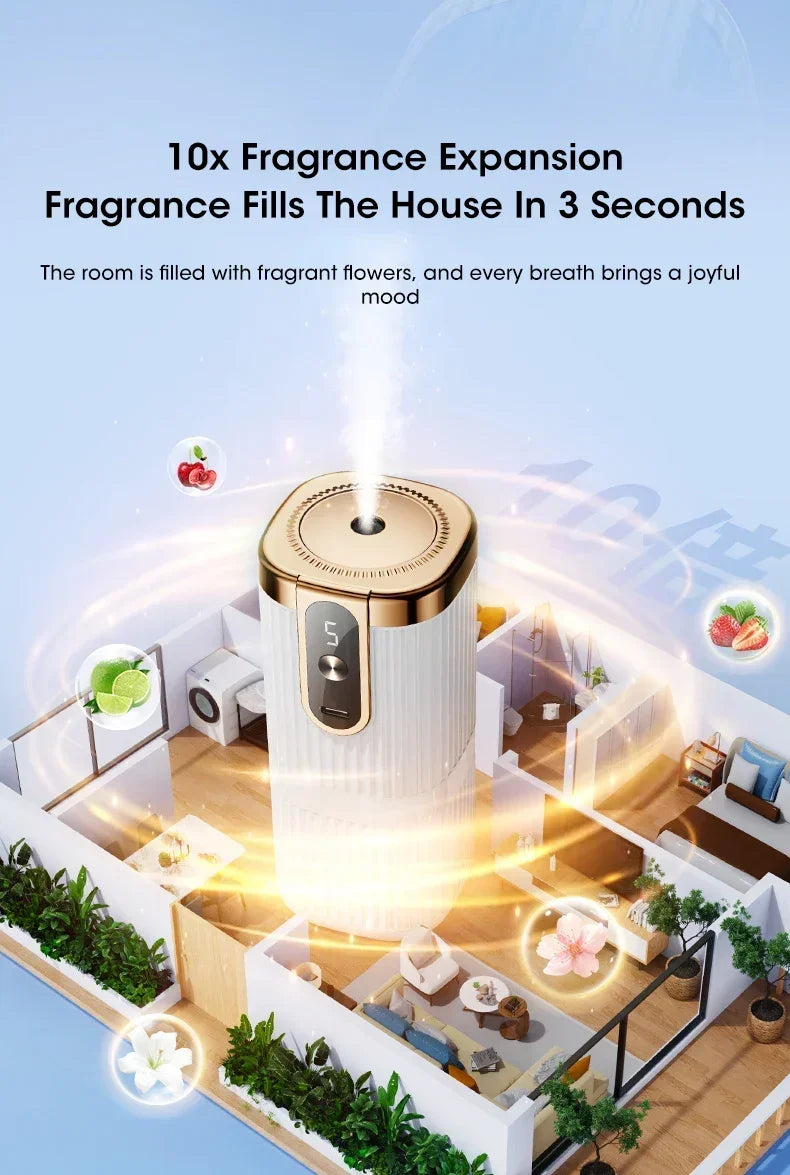 Mini Diffusore Di Oli Essenziali Ricaricabile 5 Marce Per Aromaterapia Umidificatore A Nebbia Grande Per Casa Ufficio