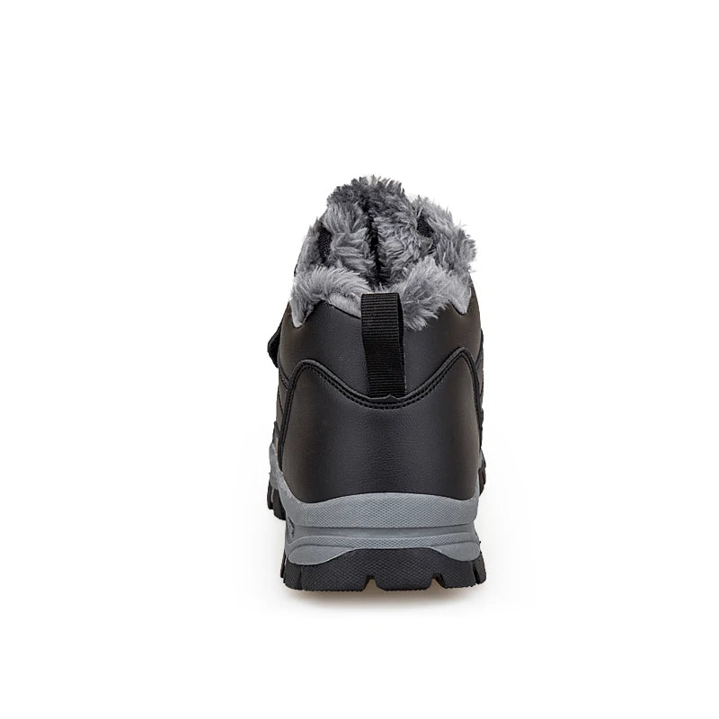 Stivali Invernali Da Uomo Impermeabili In Pelle Antiscivolo Per Esterni Unisex Caldi Peluche Taglia Grande 47 48