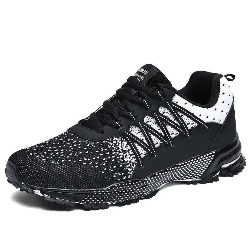 Scarpe Sportive Da Corsa Traspiranti In Mesh Con Suola Spessa Bianco Nero Coreane Per Giovani Passeggio Primavera Estate