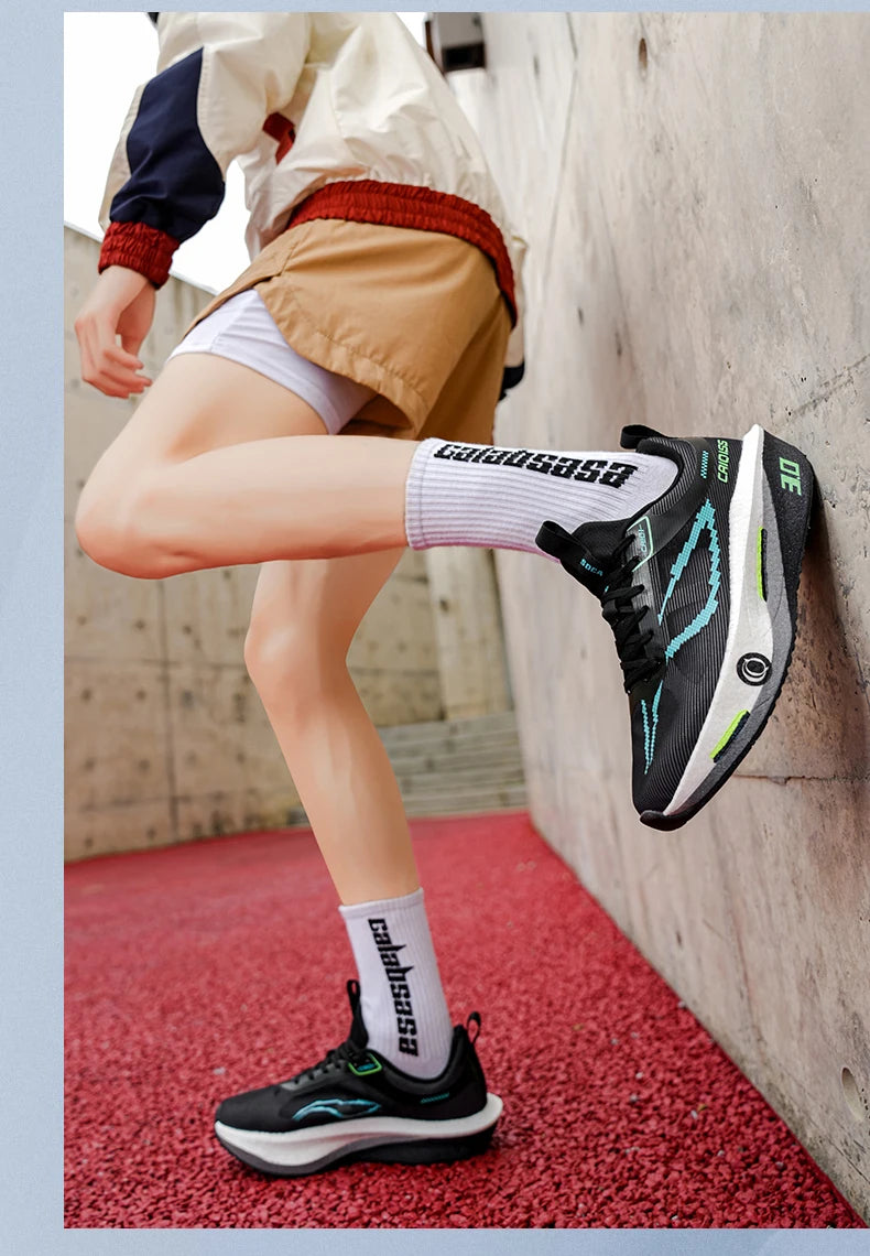 Scarpe Da Corsa Con Piastra In Carbonio Per Maratona Traspiranti Leggere Per Uomo E Donna Comode E Antiscivolo