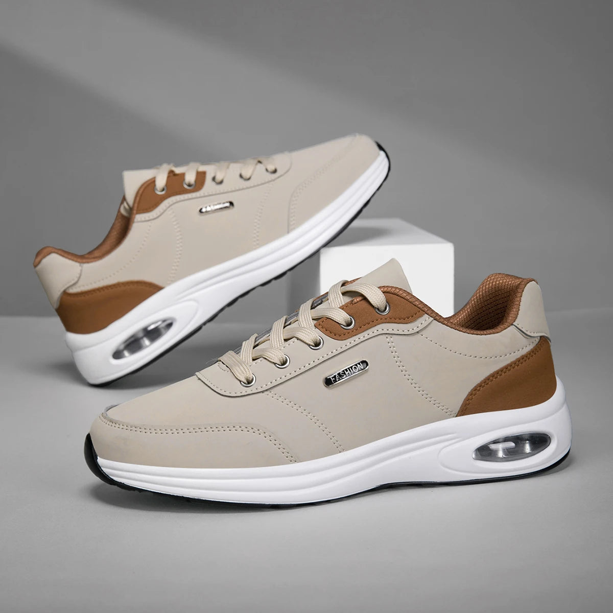 Scarpe Nuove Uomo Primavera Autunno Impermeabili Ammortizzazione Antiscivolo Scarpe Sportive In Pelle Da Tennis
