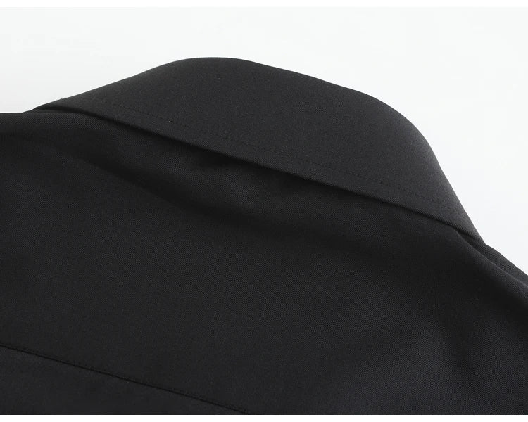 Camicie Da Uomo Eleganti Payel Semi Formale A Maniche Lunghe Con Abbottonatura E Cuciture A Contrasto