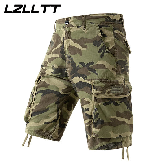 Pantaloncini Cargo Estivi Da Uomo In Cotone Con Tasche Multitasche Per Spiaggia E Tempo Libero Casual Primavera