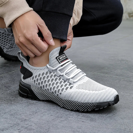 Scarpe Nuove da Ginnastica Uomo Leggere con Piattaforma per Corsa Antiscivolo Traspiranti con Suola Spessa Vendita Calda