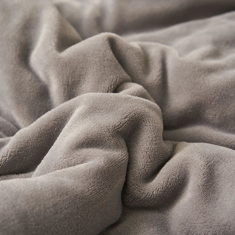 Coperta Invernale Calda E Spessa In Peluche Doppio Strato Pile Latte Flanella Morbida Per Divano Flurry