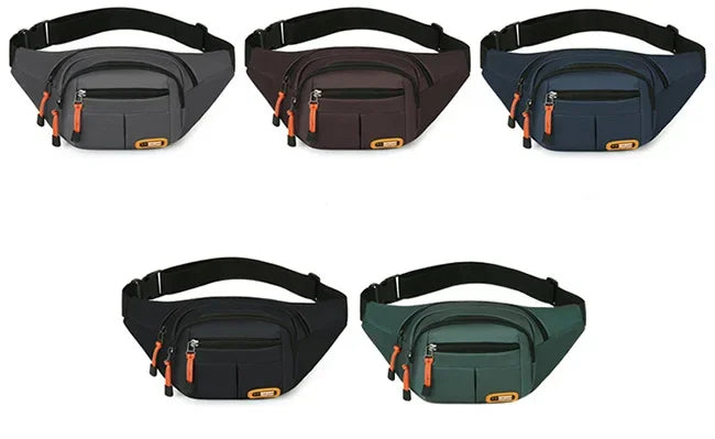 Marsupio Impermeabile Oxford Unisex Grande Capacità Cintura Porta Oggetti Multifunzionale Resistente All Usura