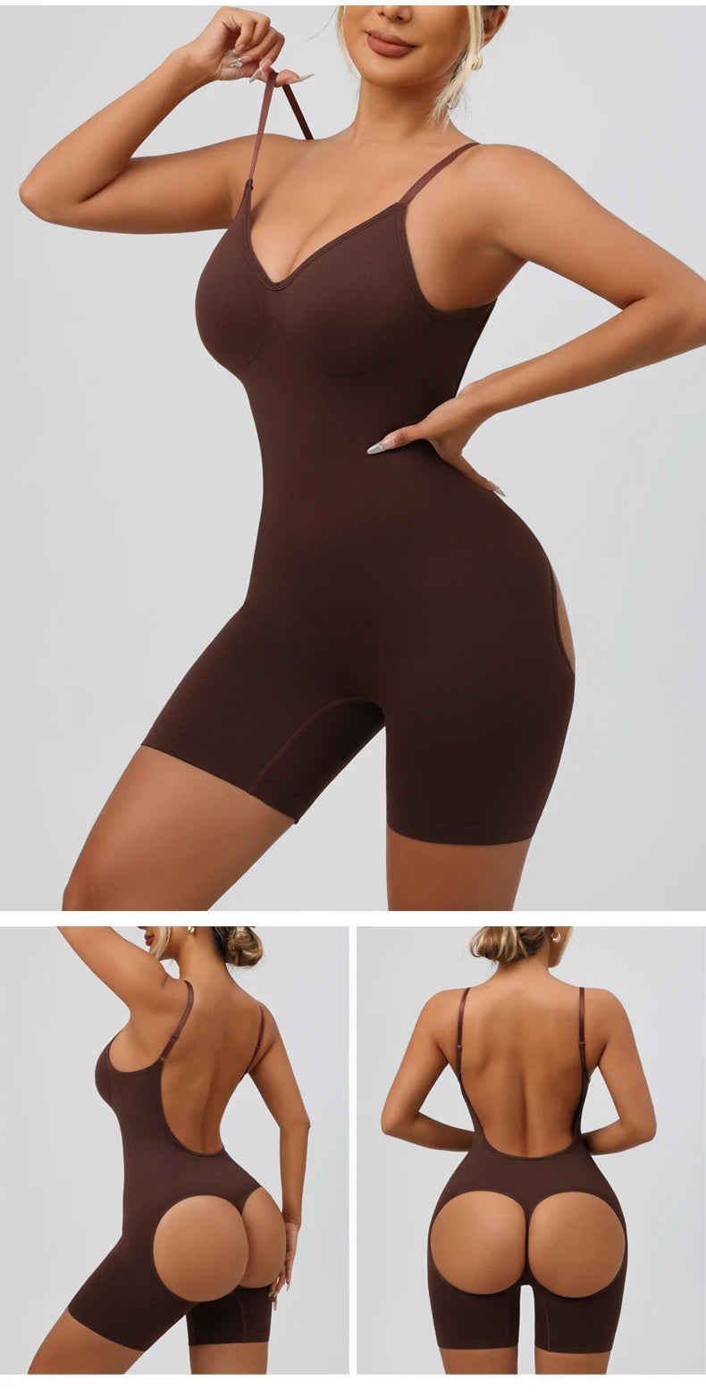 Fajas Colombianas da donna Shapewear Body senza cuciture Sexy controllo della pancia Butt Lifter Coscia più sottile Curve migliorate