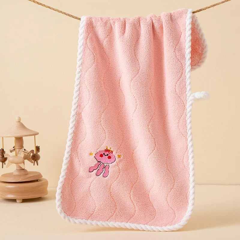 Asciugamano In Pile Corallo Per Bambini 25x50 Cm Morbido E Assorbente Regalo Ideale Con Stampe Cartoni Animati