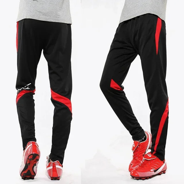 Pantaloni sportivi da corsa da uomo con tasche con cerniera Pantaloni da jogging da calcio Pantaloni sportivi da allenamento Pantaloni da calcio da basket Pantaloni da allenamento da uomo