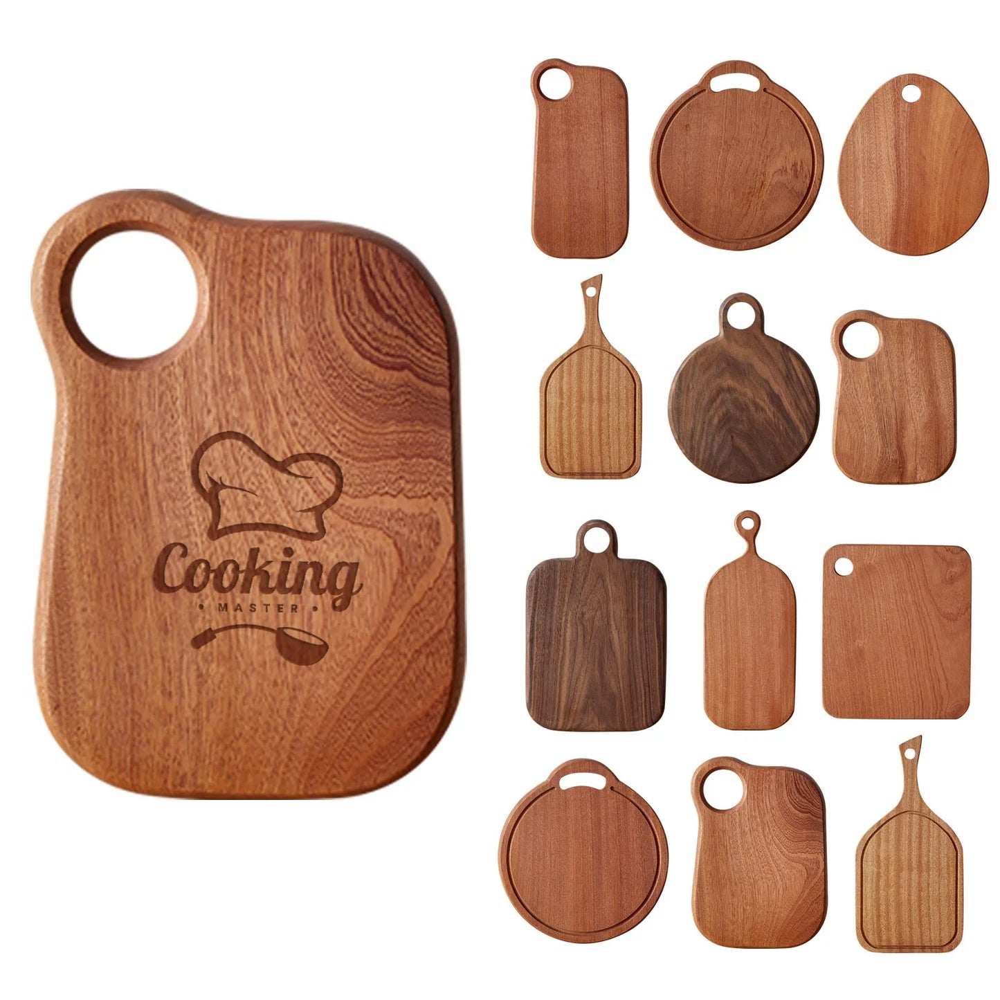 Tagliere In Legno Intagliato Rotondo Per Frutta E Bistecche Piatto Da Pranzo Per Bambini