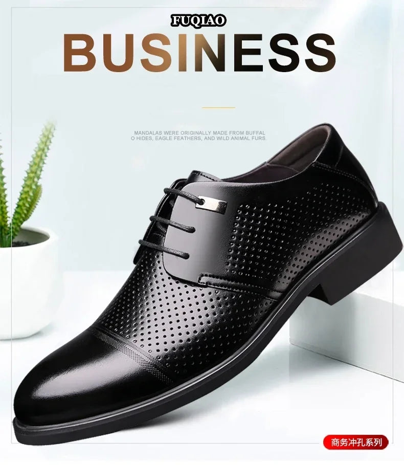 Scarpe Da Uomo Con Aumento Altezza 6 Cm Traspiranti Con Soletta Invisibile Per Uso Quotidiano