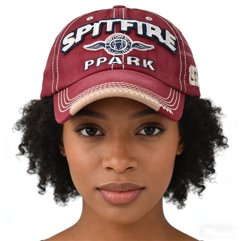 Cappellino Da Baseball Spark Unisex Ricamo E Stampa Visiera Cotone Lavato Cappello Sportivo Hip Hop Uomo Donna